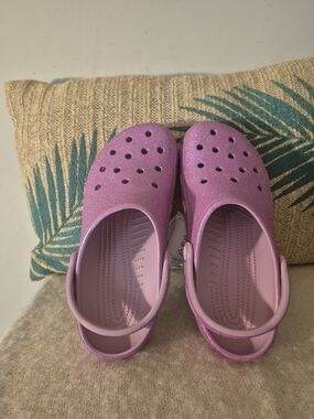 Crocs Classic Indescent Pink Glitter M 8 / W 10